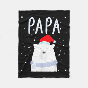 Cobertor De Velo Urso Pai Engraçado Chapéu de Natal São Casais Famí