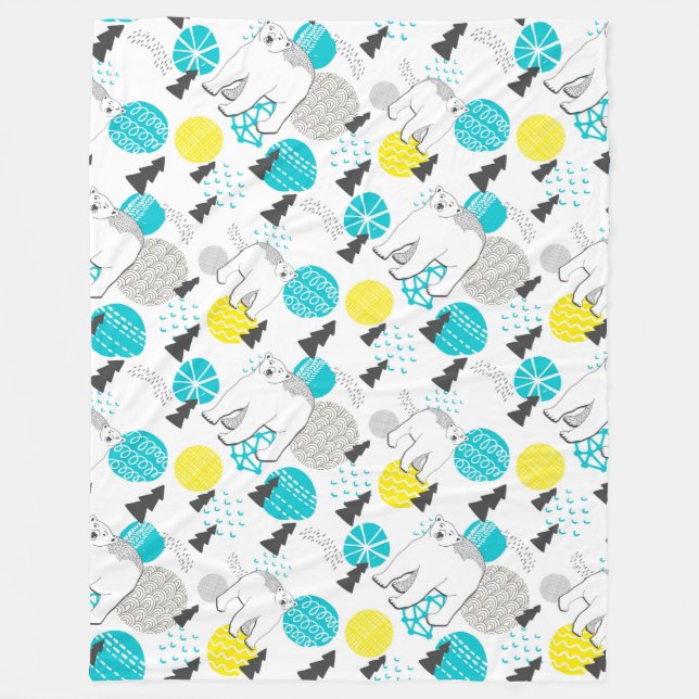 Cobertor De Velo Urso polar (Frente)