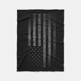 Cobertor De Velo USA Vintage Black Grunge American Flag