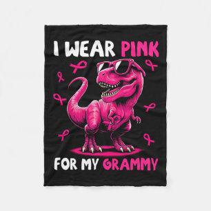 Cobertor De Velo Use Rosa Para Meu Grammy T-rex Dinossauro Câncer d