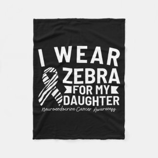 Cobertor De Velo Use Zebra Para Câncer Neuroendócrino da Filha