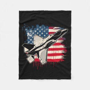 Cobertor De Velo USS Fighter Jet F-35 4 De Julho Homens Mulheres Cr