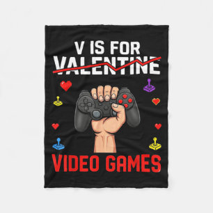 Cobertor De Velo V É Para Jogos De Vídeo Divertido Amante De Jogos 