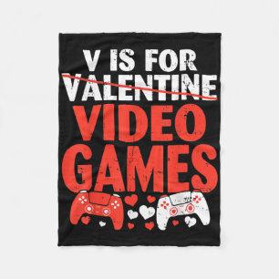 Cobertor De Velo V É Para O Dia Dos Namorados De Jogos De Vídeo Gam