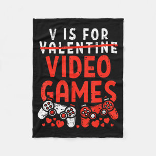 Cobertor De Velo V É Para Video Games Valentines Engraçados Gamer R