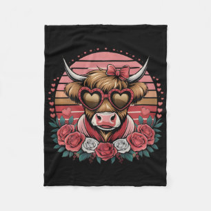 Cobertor De Velo Vaca engraçada dia dos namorados para meninas mulh