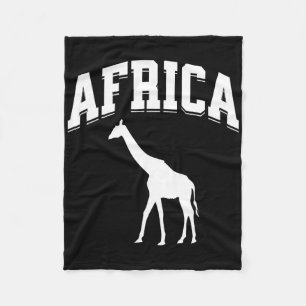 Cobertor De Velo Vacância de Safari de Girafa na África Lembrança P
