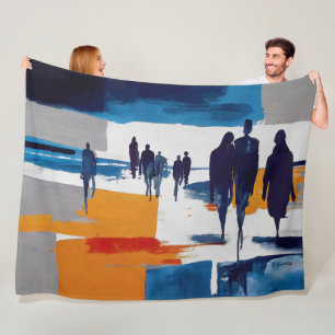 Cobertor De Velo Vagantes Pós-Tempestade – Figuras Abstratas