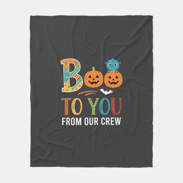 Cobertor De Velo Vai Para Você Equipe De Halloween Design_1 (Frente)