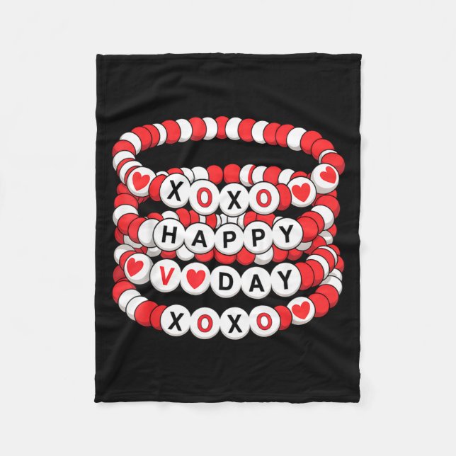 Cobertor De Velo Valentines Friendship Bracelets Valentines Women K (Frente)