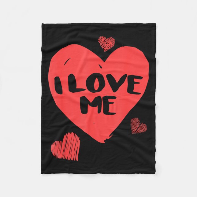 Cobertor De Velo Valentine's I Love Me I Love Myself Shirt  (Frente)