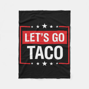 Cobertor De Velo Vamos Camiseta Taco Divertida Slogan Vamos Taco