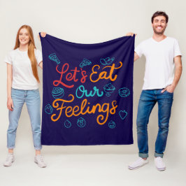Cobertor De Velo Vamos Comer Nossos Sentimentos
