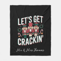 Vamos Crackin Este Natal Engraçado Retro Nut