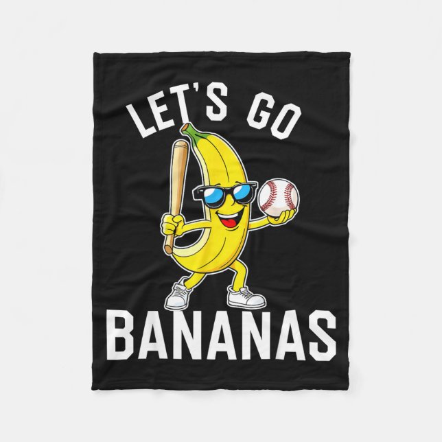 Cobertor De Velo Vamos de banana  (Frente)