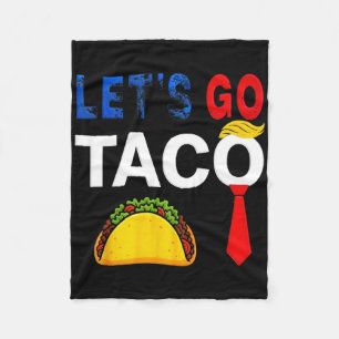 Cobertor De Velo Vamos Engraçado Ir Homens Patriotas Taco Americano