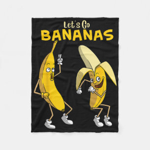 Cobertor De Velo Vamos Engraçado Vai Bananas Gift Garotas Garotas B