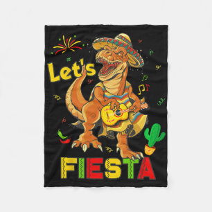 Cobertor De Velo Vamos Festejar Cinco De Mayo Dinossauro Festa Mexi