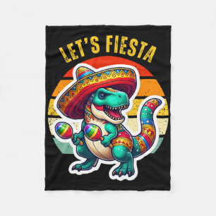 Cobertor De Velo Vamos Festejar Dinossauro Mexicano Trex Cinco De M