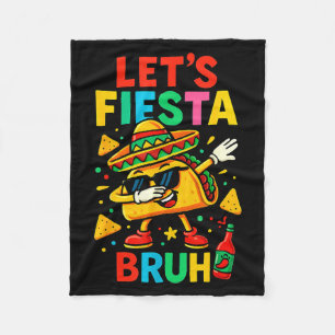 Cobertor De Velo Vamos festejar mano taco chapéu dab aluno