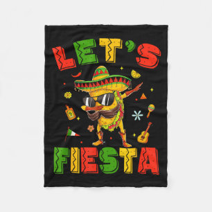 Cobertor De Velo Vamos festejar tacos fazendo dab cinco de maio mex