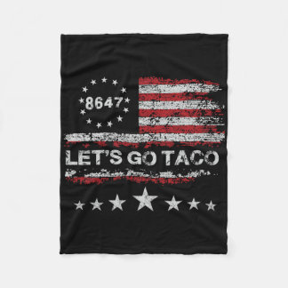 Cobertor De Velo Vamos Go Taco 8647 Us Flag 86 47 Men Women 2