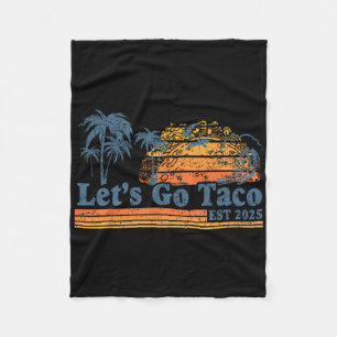 Cobertor De Velo Vamos Lá Taco Est 2025 Divertido Retro Golfo De Ta