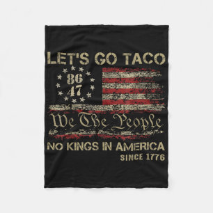 Cobertor De Velo Vamos Lá Taco Nenhum Rei Na América Desde 1776 Amé