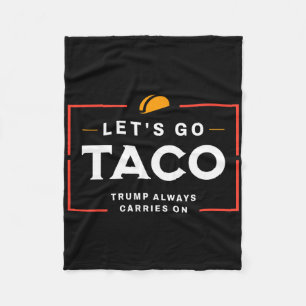 Cobertor De Velo Vamos Lá Taco Pro Donald Trump Engraçado