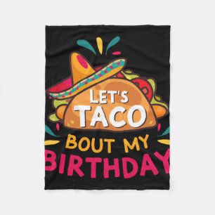 Cobertor De Velo Vamos Taco Sobre Meu Aniversário Nasceu Em Cinco D