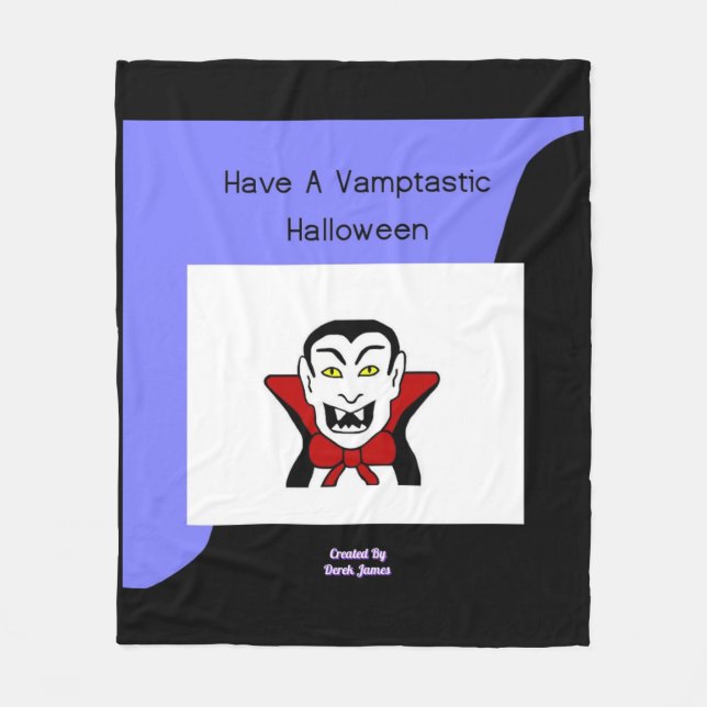 Cobertor De Velo Vamtasia Halloween Medium Fleece Blanket (Frente)