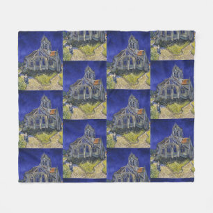 Cobertor De Velo Van Gogh A Igreja em Auvers Céu Azul Arte