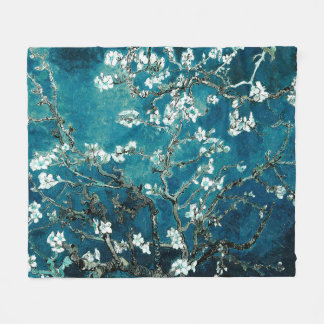 Cobertor De Velo Van Gogh Almond Blossoms Dark Teal