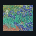 Cobertor De Velo Van Gogh Irises. impressionismo floral azul<br><div class="desc">O cobertor de velo Van Gogh "Irises". Arte do impressionismo floral azul.</div>