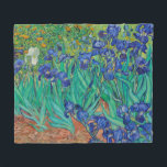 Cobertor De Velo Van Gogh Irises. impressionismo floral azul<br><div class="desc">O cobertor de velo Van Gogh "Irises". Arte do impressionismo floral azul.</div>