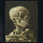 Cobertor De Velo van gogh Skull<br><div class="desc">"van gogh Skull", "skeleton Smokers Cigarro",  calavera,  "van gogh",  "van gough", "Day Of The Morts",  "dia de los muertos",  gótico,  gótico,  "skeleton burn Cigarro"</div>