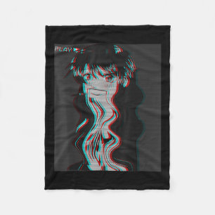Cobertor De Velo Vaporwave Aestética Sad Animy Retro Eboy Egir