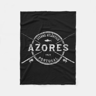 Cobertor De Velo Varas de Pesca Cruzadas Antigas dos Açores
