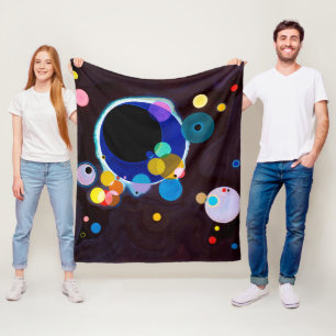 Cobertor De Velo Vários Círculos, Wassily Kandinsky