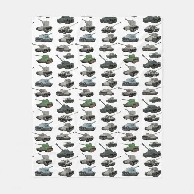 Cobertor De Velo Vários Tanques Soviéticos WW2 (Frente)