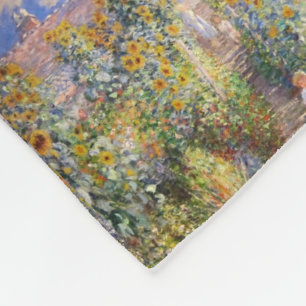 Cobertor De Velo vaso de jardim de flores vintage de Monet famoso