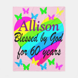 COBERTOR DE VELO VAZIO CARDÍACO DE ANIVERSÁRIO LOVELMENTE PERSONALI