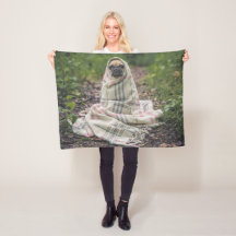 Vazio personalizado do velo da foto do animal de