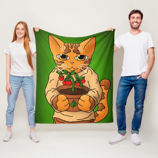 Cobertor De Velo Vegan Gardener Cat (In Situ)