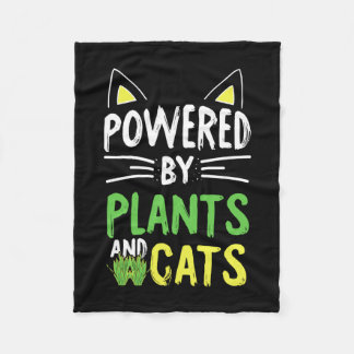 Cobertor De Velo Vegetariano alimentado por plantas gato engraçado 
