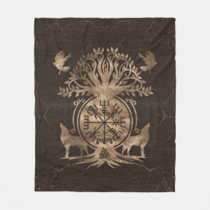 Cobertor De Velo Vegvisir - Ornamento de Compass Viking