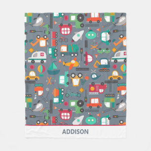 Cobertor De Velo Veículos Automóveis Caminhões Padrão Crianças Pers