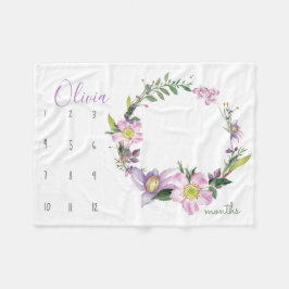 Cobertor De Velo Veja-me crescer - Flor Fotografia prop aquarela