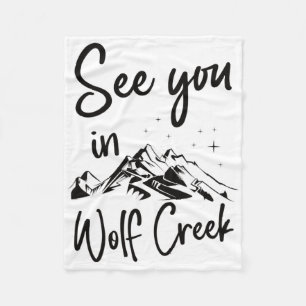 Cobertor De Velo Vejo Você No Esqui De Férias Dos Eua Em Wolf Creek