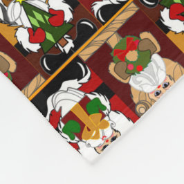 Cobertor De Velo Velho Mundo Santas Colorida Folheto Colorida